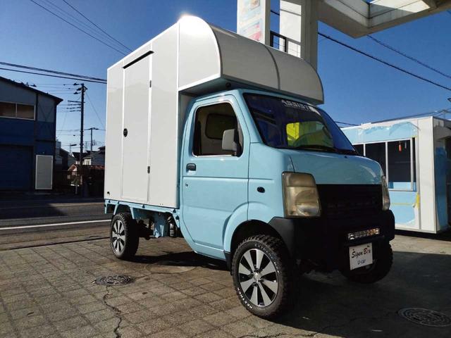 キャリイトラック ＫＣ　キッチンカー　１面跳上げ売窓　２槽シンク　移動販売車　災害避難車　車中泊カー　炊出し車　ＭＴ５速　エアコン　ＰＳ　ケータリングカー　フードトラック　全塗装　コンパクトキッチンカー　小型ＢＯＸ新品（18枚目）