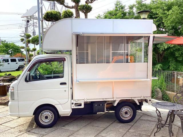ＮＴ１００クリッパートラック ＤＸ　キッチンカー　移動販売車　フードトラック　ＰＳ　ＡＴ　ＡＣ　ＢＯＸ新品　２面跳ね上げ式売窓付　２槽シンク　作業台　給排水タンク　バックモニター型ドラレコ　軽キッチンカー　小型移動販売車（3枚目）
