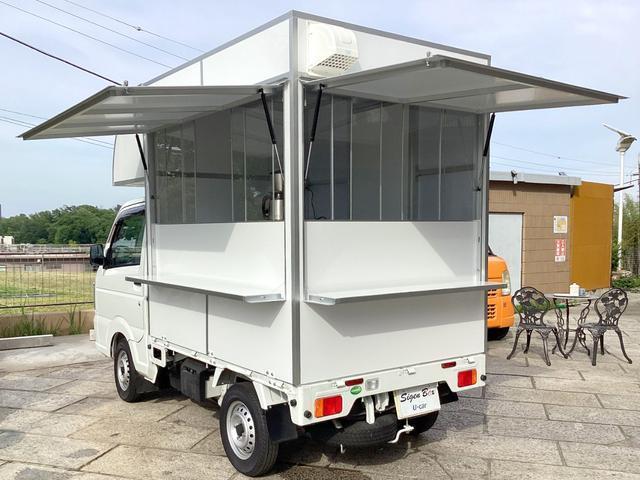 ＮＴ１００クリッパートラック ＤＸ　キッチンカー　移動販売車　フードトラック　ＰＳ　ＡＴ　ＡＣ　ＢＯＸ新品　２面跳ね上げ式売窓付　２槽シンク　作業台　給排水タンク　バックモニター型ドラレコ　軽キッチンカー　小型移動販売車（10枚目）