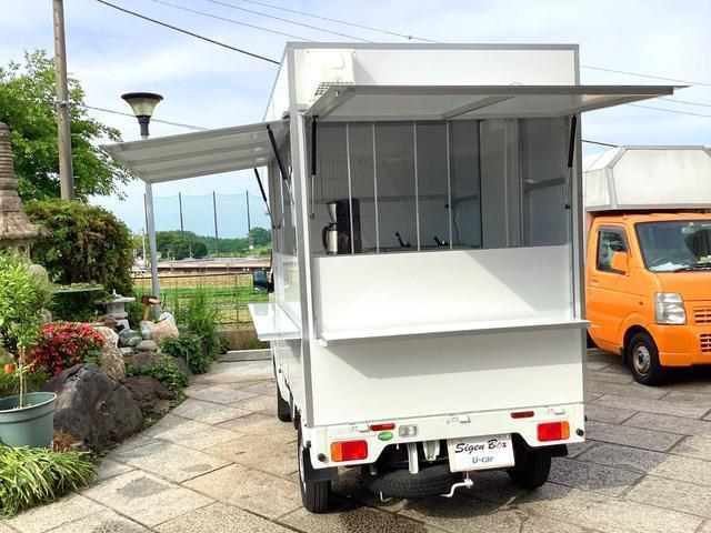 ＮＴ１００クリッパートラック ＤＸ　キッチンカー　移動販売車　フードトラック　ＰＳ　ＡＴ　ＡＣ　ＢＯＸ新品　２面跳ね上げ式売窓付　２槽シンク　作業台　給排水タンク　バックモニター型ドラレコ　軽キッチンカー　小型移動販売車（11枚目）