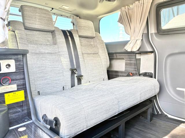 NV200バネットワゴン アネックス ファミリーワゴン FFヒーター 回転式シート サイクルキャリア ルーフラック 走行充電 バックカメラ ドラレコ 網戸 5ナンバー 車中泊 バンコン キャンピングカー(5枚目)