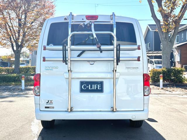 NV200バネットワゴン アネックス ファミリーワゴン FFヒーター 回転式シート サイクルキャリア ルーフラック 走行充電 バックカメラ ドラレコ 網戸 5ナンバー 車中泊 バンコン キャンピングカー(14枚目)