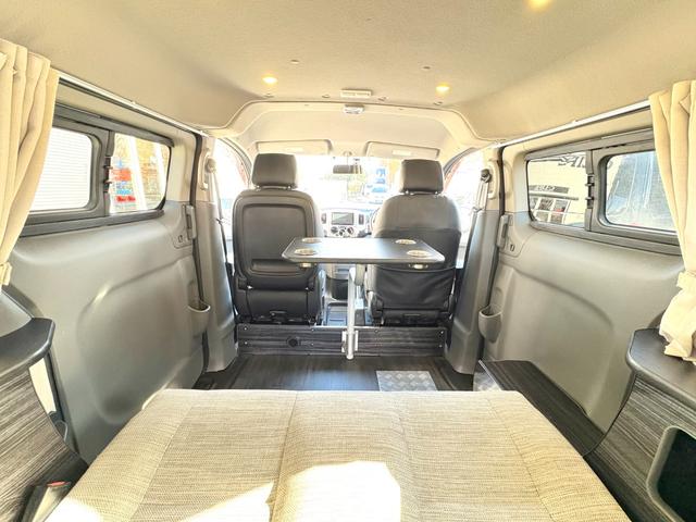 NV200バネットワゴン アネックス ファミリーワゴン FFヒーター 回転式シート サイクルキャリア ルーフラック 走行充電 バックカメラ ドラレコ 網戸 5ナンバー 車中泊 バンコン キャンピングカー(41枚目)
