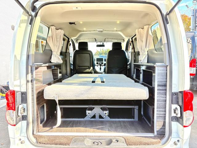 NV200バネットワゴン アネックス ファミリーワゴン FFヒーター 回転式シート サイクルキャリア ルーフラック 走行充電 バックカメラ ドラレコ 網戸 5ナンバー 車中泊 バンコン キャンピングカー(50枚目)