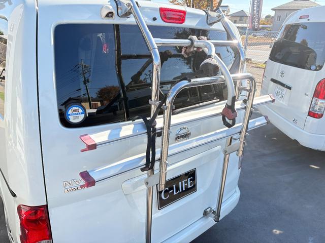 NV200バネットワゴン アネックス ファミリーワゴン FFヒーター 回転式シート サイクルキャリア ルーフラック 走行充電 バックカメラ ドラレコ 網戸 5ナンバー 車中泊 バンコン キャンピングカー(65枚目)