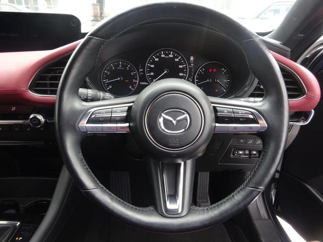 MAZDA3ファストバック Xバーガンディ セレクション レザーシート BOSEスピーカー 純正8.8インチナビ フルセグTV アラウンドビューモニター ドライブレコーダー ETC Bluetooth USB アダプティブクルーズコントロール(19枚目)
