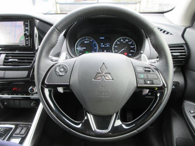 エクリプスクロスＰＨＥＶ Ｇ　４ＷＤ　純正ナビ　フルセグＴＶ　バックカメラ　マイパイロット　パドルシフト　ハーフレザーシート　シートヒーター　パワーシート　ステアリングヒーター　ヘッドアップディスプレイ　ＬＥＤヘッド　充電ケーブル（22枚目）