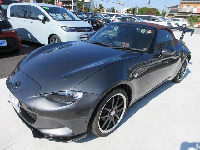 ロードスター レッド・トップ 6速MT 本革シート 純正エアロ 純正ナビ フルセグTV バックカメラ BOSEサウンド ETC シートヒーター 社外17インチAW 車高調 トラクションコントロール スマートキー Bluetooth(7枚目)