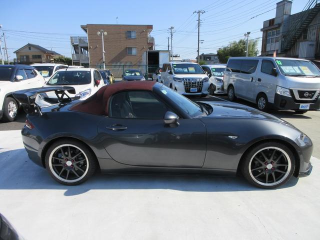 ロードスター レッド・トップ 6速MT 本革シート 純正エアロ 純正ナビ フルセグTV バックカメラ BOSEサウンド ETC シートヒーター 社外17インチAW 車高調 トラクションコントロール スマートキー Bluetooth(15枚目)