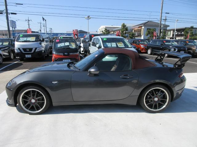 ロードスター レッド・トップ 6速MT 本革シート 純正エアロ 純正ナビ フルセグTV バックカメラ BOSEサウンド ETC シートヒーター 社外17インチAW 車高調 トラクションコントロール スマートキー Bluetooth(17枚目)