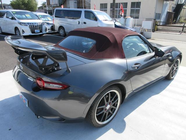 ロードスター レッド・トップ 6速MT 本革シート 純正エアロ 純正ナビ フルセグTV バックカメラ BOSEサウンド ETC シートヒーター 社外17インチAW 車高調 トラクションコントロール スマートキー Bluetooth(22枚目)