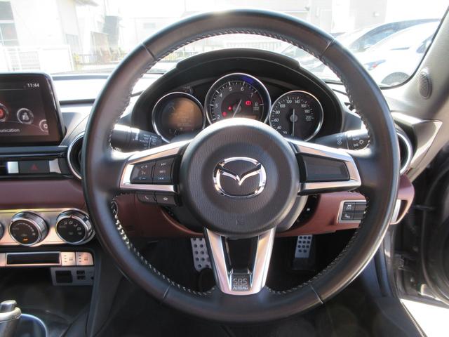 ロードスター レッド・トップ 6速MT 本革シート 純正エアロ 純正ナビ フルセグTV バックカメラ BOSEサウンド ETC シートヒーター 社外17インチAW 車高調 トラクションコントロール スマートキー Bluetooth(27枚目)