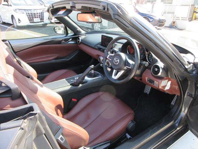 ロードスター レッド・トップ 6速MT 本革シート 純正エアロ 純正ナビ フルセグTV バックカメラ BOSEサウンド ETC シートヒーター 社外17インチAW 車高調 トラクションコントロール スマートキー Bluetooth(48枚目)