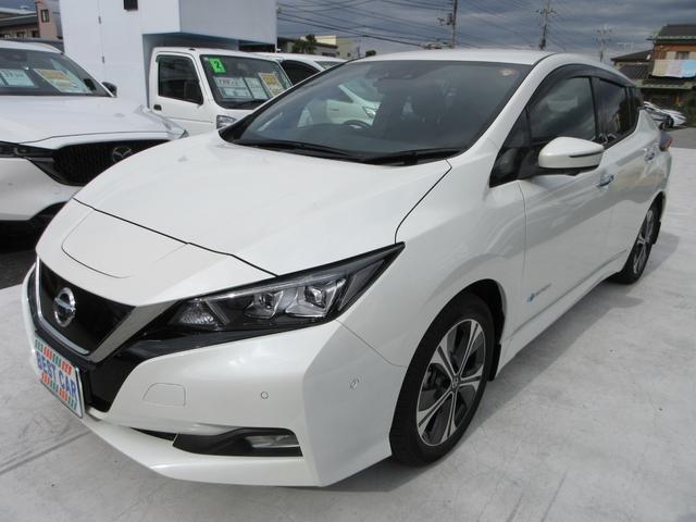 リーフ Ｇ　プロパイロット　純正ナビフルセグＴＶ　全周囲カメラ　ドライブレコーダー　ＥＴＣ　シートヒーター　ステアリングヒーター　エマージェンシーブレーキ　ＬＥＤヘッドライト　インテリキー　急速充電　充電ケーブル（7枚目）