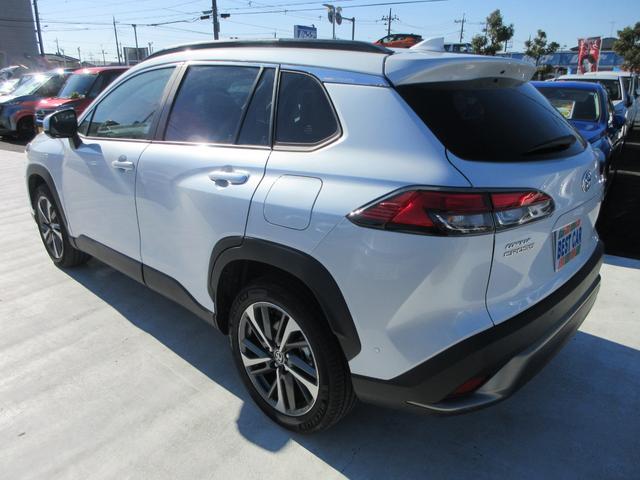 カローラクロス ハイブリッド Z 4WD パノラマルーフ 純正10.5インチナビ フルセグTV 全周囲カメラ パワーバックドア レーダークルコン ETC シートヒーター パワーシート ブラインドスポットモニター 純正18インチAW(15枚目)