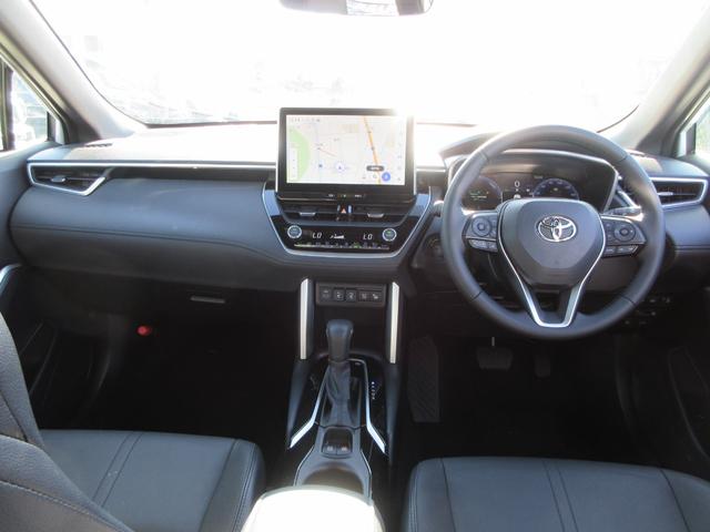 カローラクロス ハイブリッド Z 4WD パノラマルーフ 純正10.5インチナビ フルセグTV 全周囲カメラ パワーバックドア レーダークルコン ETC シートヒーター パワーシート ブラインドスポットモニター 純正18インチAW(46枚目)