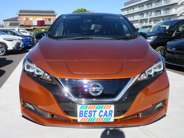 リーフ e+ G プロパイロット 純正9インチナビ フルセグTV 全周囲カメラ BOSEサウンド ドラレコ ETC ハーフレザーシート シートヒーター ステアリングヒーター LEDヘッドライト 急速充電 充電ケーブル(5枚目)