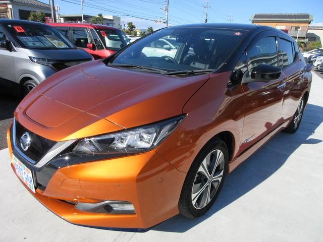 リーフ e+ G プロパイロット 純正9インチナビ フルセグTV 全周囲カメラ BOSEサウンド ドラレコ ETC ハーフレザーシート シートヒーター ステアリングヒーター LEDヘッドライト 急速充電 充電ケーブル(7枚目)