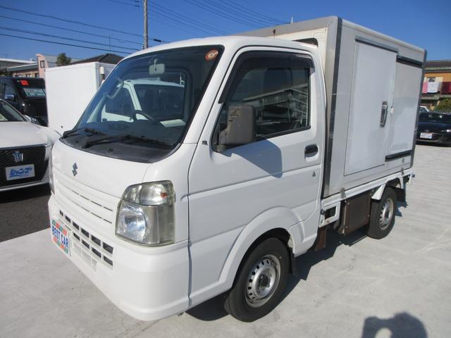 キャリイトラック 　冷凍冷蔵車　－５℃設定　サーモキング製　スライドドア　木製スノコ　５ＭＴ車　キーレスエントリー（7枚目）