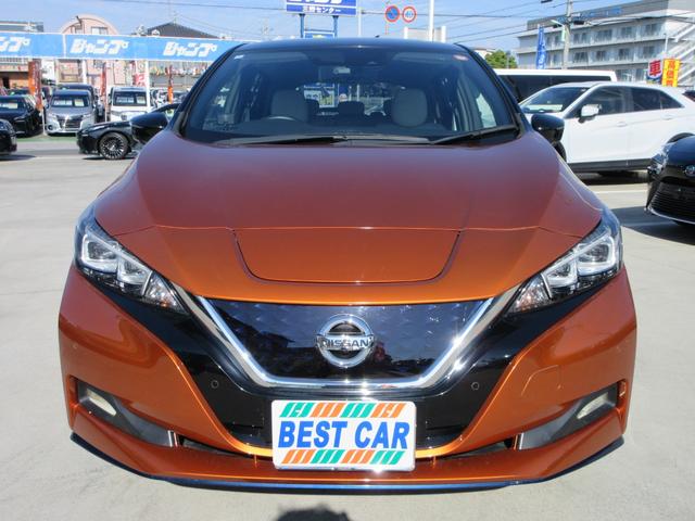 リーフ ｅ＋　Ｇ　プロパイロット　純正９インチナビ　フルセグＴＶ　全周囲カメラ　ＢＯＳＥサウンド　ドラレコ　ＥＴＣ　ハーフレザーシート　シートヒーター　ステアリングヒーター　ＬＥＤヘッドライト　急速充電　充電ケーブル（2枚目）