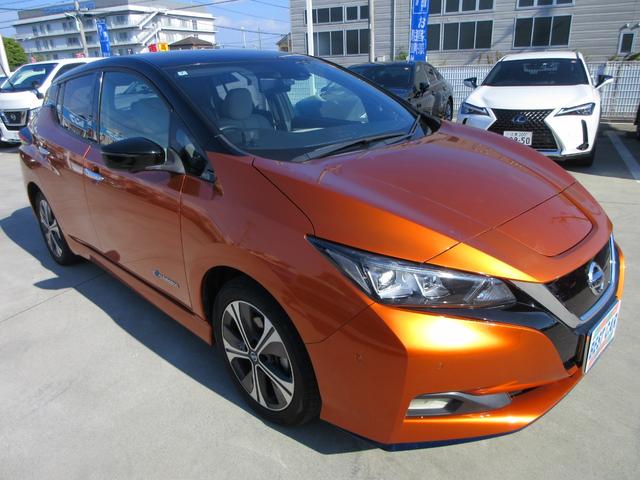 リーフ ｅ＋　Ｇ　プロパイロット　純正９インチナビ　フルセグＴＶ　全周囲カメラ　ＢＯＳＥサウンド　ドラレコ　ＥＴＣ　ハーフレザーシート　シートヒーター　ステアリングヒーター　ＬＥＤヘッドライト　急速充電　充電ケーブル（3枚目）