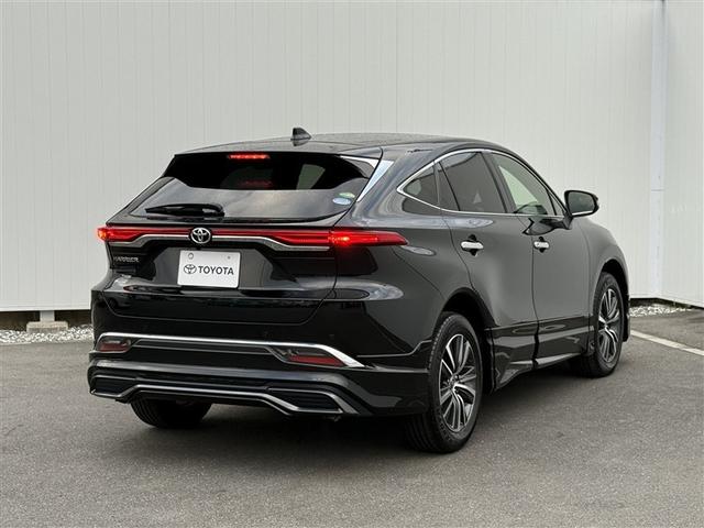 ハリアー Ｇ　衝突回避ブレーキ　黒革シート　セキュリティーアラーム　ＡＡＣ　バックモニタ－　エアロ　１オーナ　横滑防止装置　ＬＥＤランプ　スマキー　キーフリー　ＡＷ　ＰＳ　パワーウインドウ　ナビ　パワ－シ－ト（3枚目）