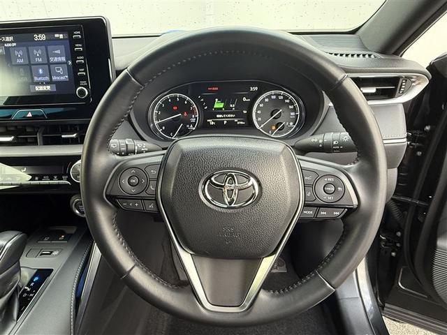 ハリアー Ｇ　衝突回避ブレーキ　黒革シート　セキュリティーアラーム　ＡＡＣ　バックモニタ－　エアロ　１オーナ　横滑防止装置　ＬＥＤランプ　スマキー　キーフリー　ＡＷ　ＰＳ　パワーウインドウ　ナビ　パワ－シ－ト（8枚目）