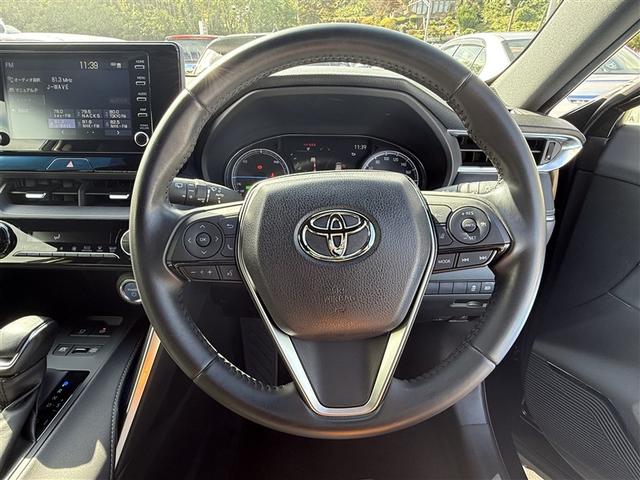 ハリアーハイブリッド Ｇ　衝突軽減　ＬＥＤ　アルミホイール　Ｐシート　ナビ　エアロ　イモビライザー　キーレス　オートクルーズ　記録簿有　メモリーナビ　ＡＢＳ　横滑り防止　スマートキー　パワーステアリング　オートエアコン（7枚目）