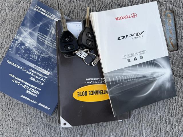 カローラアクシオ G エアバッグ 点検記録簿 キーレス ワンセグテレビ PS PW ABS Wエアバッグ オートエアコン(24枚目)