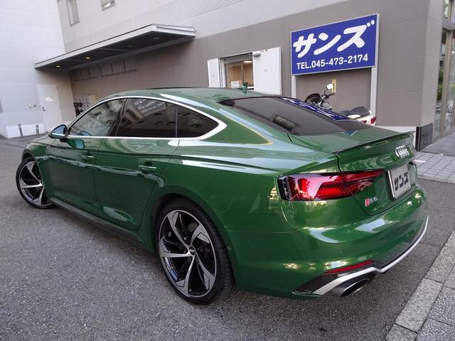 ＲＳ５スポーツバック ベースグレード　禁煙車　正規ディーラー記録簿３枚完備　ソノマグリーンＭ色　ＨＤＤナビ　フルセグＴＶ　Ｂカメラ　前後センサー　全周囲カメラ　黒革ヒーター　電動ゲート　ドラレコ　スペアキー　ＥＴＣ　ＨＵＤ　レーダー　ＣＤ（5枚目）