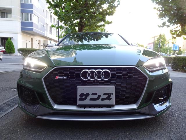 ＲＳ５スポーツバック ベースグレード　禁煙車　正規ディーラー記録簿３枚完備　ソノマグリーンＭ色　ＨＤＤナビ　フルセグＴＶ　Ｂカメラ　前後センサー　全周囲カメラ　黒革ヒーター　電動ゲート　ドラレコ　スペアキー　ＥＴＣ　ＨＵＤ　レーダー　ＣＤ（8枚目）