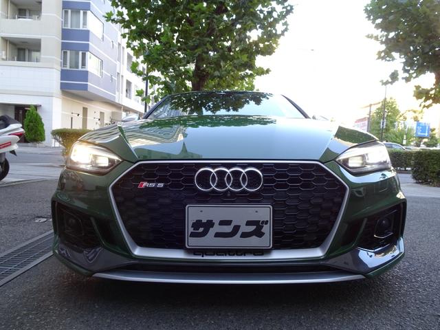 ＲＳ５スポーツバック ベースグレード　禁煙車　正規ディーラー記録簿３枚完備　ソノマグリーンＭ色　ＨＤＤナビ　フルセグＴＶ　Ｂカメラ　前後センサー　全周囲カメラ　黒革ヒーター　電動ゲート　ドラレコ　スペアキー　ＥＴＣ　ＨＵＤ　レーダー　ＣＤ（14枚目）