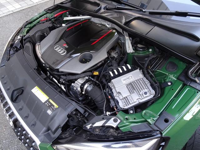 ＲＳ５スポーツバック ベースグレード　禁煙車　正規ディーラー記録簿３枚完備　ソノマグリーンＭ色　ＨＤＤナビ　フルセグＴＶ　Ｂカメラ　前後センサー　全周囲カメラ　黒革ヒーター　電動ゲート　ドラレコ　スペアキー　ＥＴＣ　ＨＵＤ　レーダー　ＣＤ（39枚目）