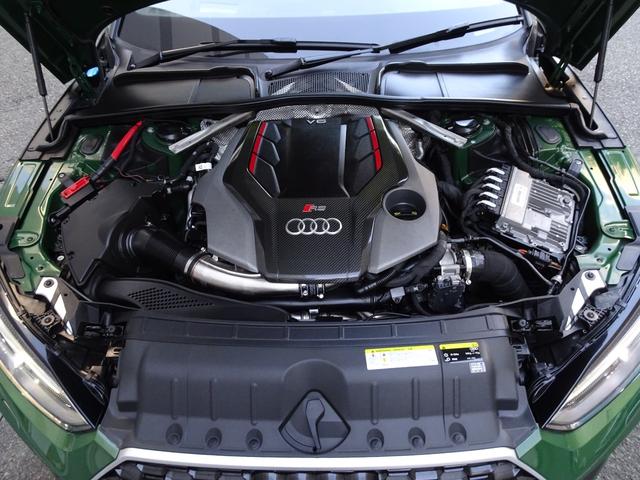 ＲＳ５スポーツバック ベースグレード　禁煙車　正規ディーラー記録簿３枚完備　ソノマグリーンＭ色　ＨＤＤナビ　フルセグＴＶ　Ｂカメラ　前後センサー　全周囲カメラ　黒革ヒーター　電動ゲート　ドラレコ　スペアキー　ＥＴＣ　ＨＵＤ　レーダー　ＣＤ（40枚目）