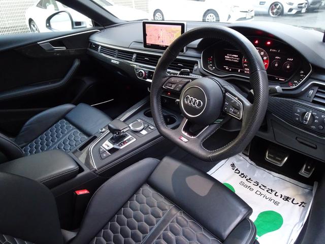 ＲＳ５スポーツバック ベースグレード　禁煙車　正規ディーラー記録簿３枚完備　ソノマグリーンＭ色　ＨＤＤナビ　フルセグＴＶ　Ｂカメラ　前後センサー　全周囲カメラ　黒革ヒーター　電動ゲート　ドラレコ　スペアキー　ＥＴＣ　ＨＵＤ　レーダー　ＣＤ（43枚目）