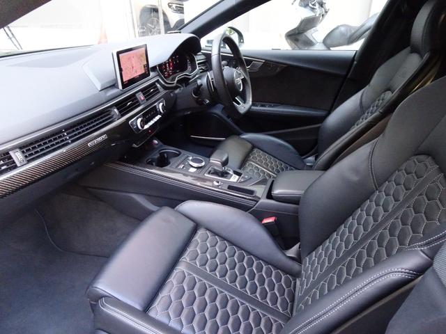ＲＳ５スポーツバック ベースグレード　禁煙車　正規ディーラー記録簿３枚完備　ソノマグリーンＭ色　ＨＤＤナビ　フルセグＴＶ　Ｂカメラ　前後センサー　全周囲カメラ　黒革ヒーター　電動ゲート　ドラレコ　スペアキー　ＥＴＣ　ＨＵＤ　レーダー　ＣＤ（47枚目）