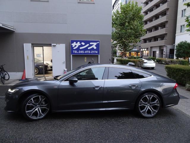 Ａ７スポーツバック ５５ＴＦＳＩクワトロ　Ｓライン　１オーナー禁煙車　正規ディーラー記録簿７枚完備　ガレージ保管車　走行３４９１１Ｋ　デイトナグレーＭ色　ＨＤＤナビ　ＴＶキャンセラー　本革ヒーター　ソフトクローズドア　電動ゲート　純正ＯＰ２１インチＡＷ（6枚目）