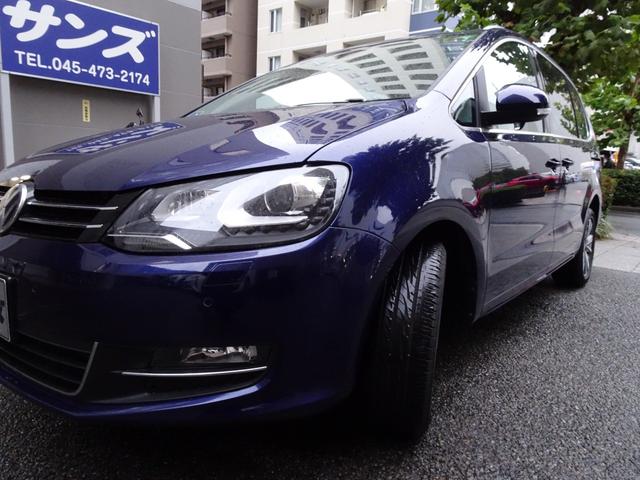 シャラン TDI ハイライン 正規ディーラー下取車 1オーナー禁煙車 正規ディーラー記録簿3枚完備 ガレージ保管車 純正ナビTV バックカメラ 前後センサー 電動ゲート ACC BLIS スペアキー 半革ヒーター ETC 17AW(10枚目)