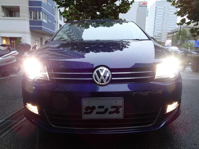 シャラン TDI ハイライン 正規ディーラー下取車 1オーナー禁煙車 正規ディーラー記録簿3枚完備 ガレージ保管車 純正ナビTV バックカメラ 前後センサー 電動ゲート ACC BLIS スペアキー 半革ヒーター ETC 17AW(16枚目)