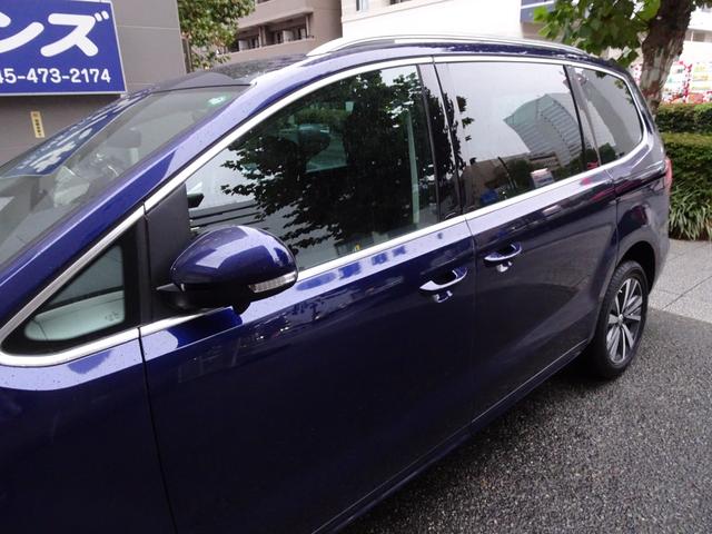 シャラン TDI ハイライン 正規ディーラー下取車 1オーナー禁煙車 正規ディーラー記録簿3枚完備 ガレージ保管車 純正ナビTV バックカメラ 前後センサー 電動ゲート ACC BLIS スペアキー 半革ヒーター ETC 17AW(37枚目)