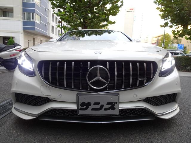 Sクラス S550 カブリオレ 禁煙車 車検整備付き フロントバンパー&フロントフェンダー&ボンネットプロテクションフィルム施工 AMG・S63前後バンパー パナメリカーナグリル HDDナビTV 全周囲カメラ 赤革 エアサス ACC(16枚目)