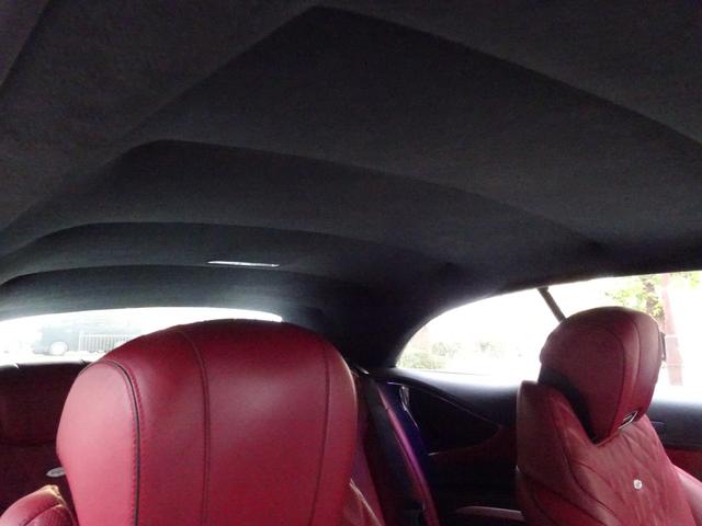 Sクラス S550 カブリオレ 禁煙車 車検整備付き フロントバンパー&フロントフェンダー&ボンネットプロテクションフィルム施工 AMG・S63前後バンパー パナメリカーナグリル HDDナビTV 全周囲カメラ 赤革 エアサス ACC(38枚目)