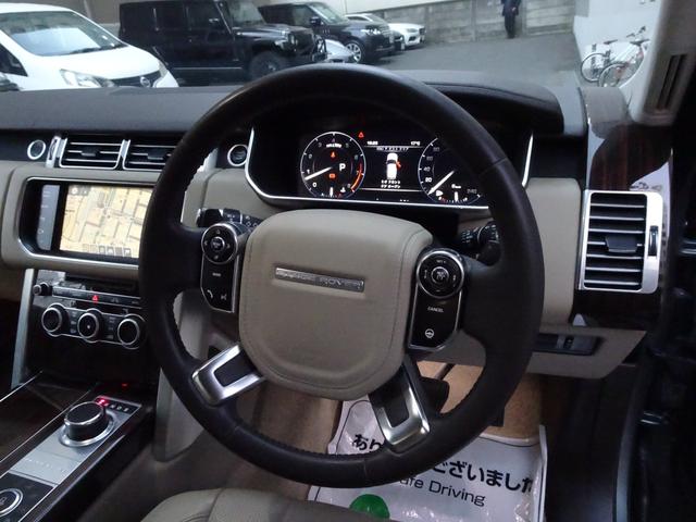 レンジローバー ３．０　Ｖ６　スーパーチャージド　ヴォーグ　禁煙車　メンテナンス記録簿７枚完備　ガレージ保管車　走行６２７７１Ｋ　車検整備付　ＨＤＤナビ　全周囲カメラ　左側電動サイドステップ　ベージュ本革　ベンチレーション　ステアリングヒーター　ＡＣＣ　Ｓキー（43枚目）