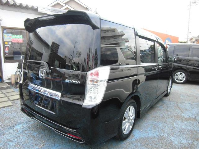 ステップワゴンスパーダ S ETC バックカメラ TV 両側スライド・片側電動 HID キーレスエントリー 電動格納ミラー 後席モニター 3列シート フルフラット CVT アルミホイール 記録簿 盗難防止システム 衝突安全ボディ(13枚目)