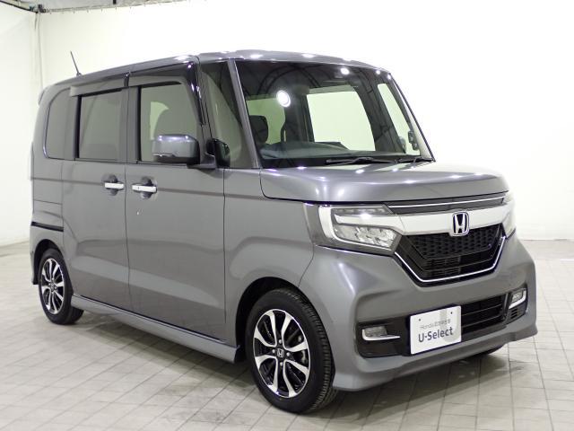N-BOXカスタム G・Lホンダセンシング 禁煙1オーナー 大型8インチナビ リアドラレコ 両電動スライドドア シートヒーター AppleCarPlay ドアバイザー LEDライト USB リア席サンシェード サイドエアバッグ ETC 追従走行(2枚目)