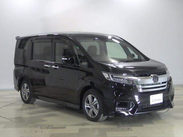 ステップワゴンスパーダ ｅ：ＨＥＶスパーダＧ・ＥＸホンダセンシング　リア席モニター　１オーナー　大型ナビ　ＡｐｐｌｅＣａｒＰｌａｙ　両電動スライドドア　コンビシート　ドアバイザー　シートヒーター　オートリトラミラー　シートバックテーブル　サイドエアバッグ　ＥＴＣ２．０（2枚目）