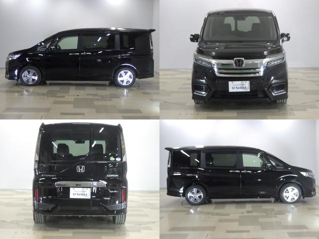 ステップワゴンスパーダ ｅ：ＨＥＶスパーダＧ・ＥＸホンダセンシング　リア席モニター　１オーナー　大型ナビ　ＡｐｐｌｅＣａｒＰｌａｙ　両電動スライドドア　コンビシート　ドアバイザー　シートヒーター　オートリトラミラー　シートバックテーブル　サイドエアバッグ　ＥＴＣ２．０（3枚目）