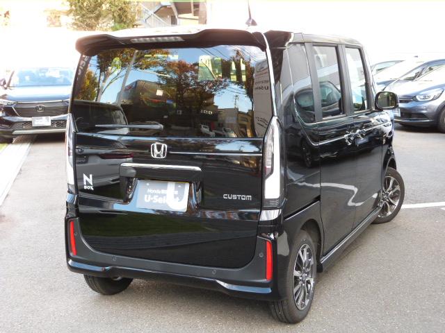 N-BOXカスタム ベースグレード 元試乗車 禁煙 コネクトナビ 前後ドラレコ パーキングセンサー 渋滞追従 サイドエアバッグ Bluetooth USB 両電動スライドドア アルミホイール シートヒーター ETC LEDライト Dレコ(10枚目)