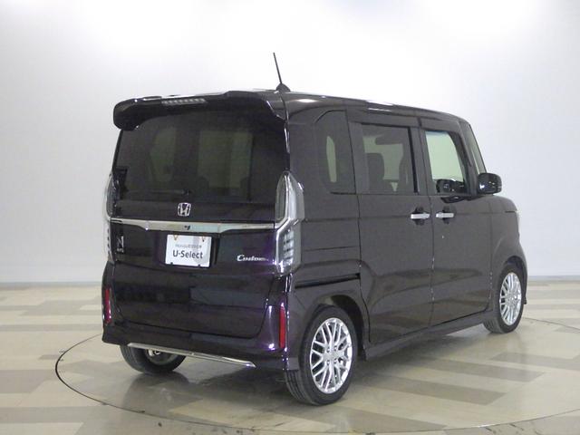 N-BOXカスタム Lターボ 禁煙1オーナー ドラレコ 両電動スライドドア 純正ナビ リアカメラ Bluetooth パドルシフト シートヒーター USB ドアバイザー リア席サンシェード シートバックテーブル ETC LED(11枚目)