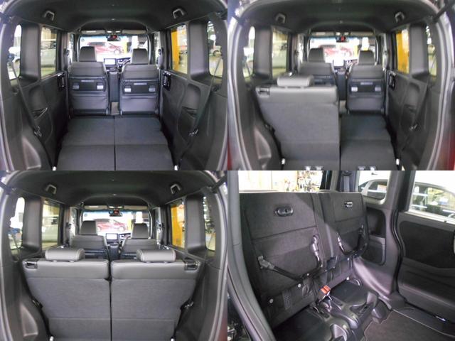 N-BOXカスタム Lターボ 禁煙車 純正ナビ リアカメラdeあんしん+3 両電動スライドドア パドルシフト USB ドアバイザー アルミホイール 後席サンシェード シートバックテーブル フォグライト 渋滞追従 パーキングセンサー(26枚目)